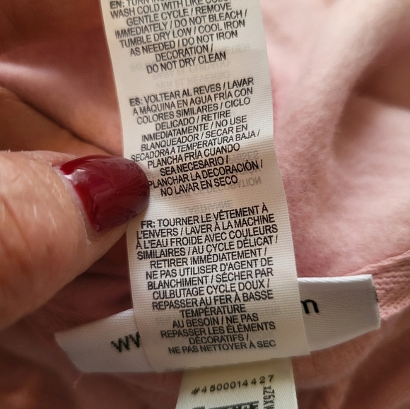 NWT Reebok Pink Hoodie Large - Picture 3 of 12